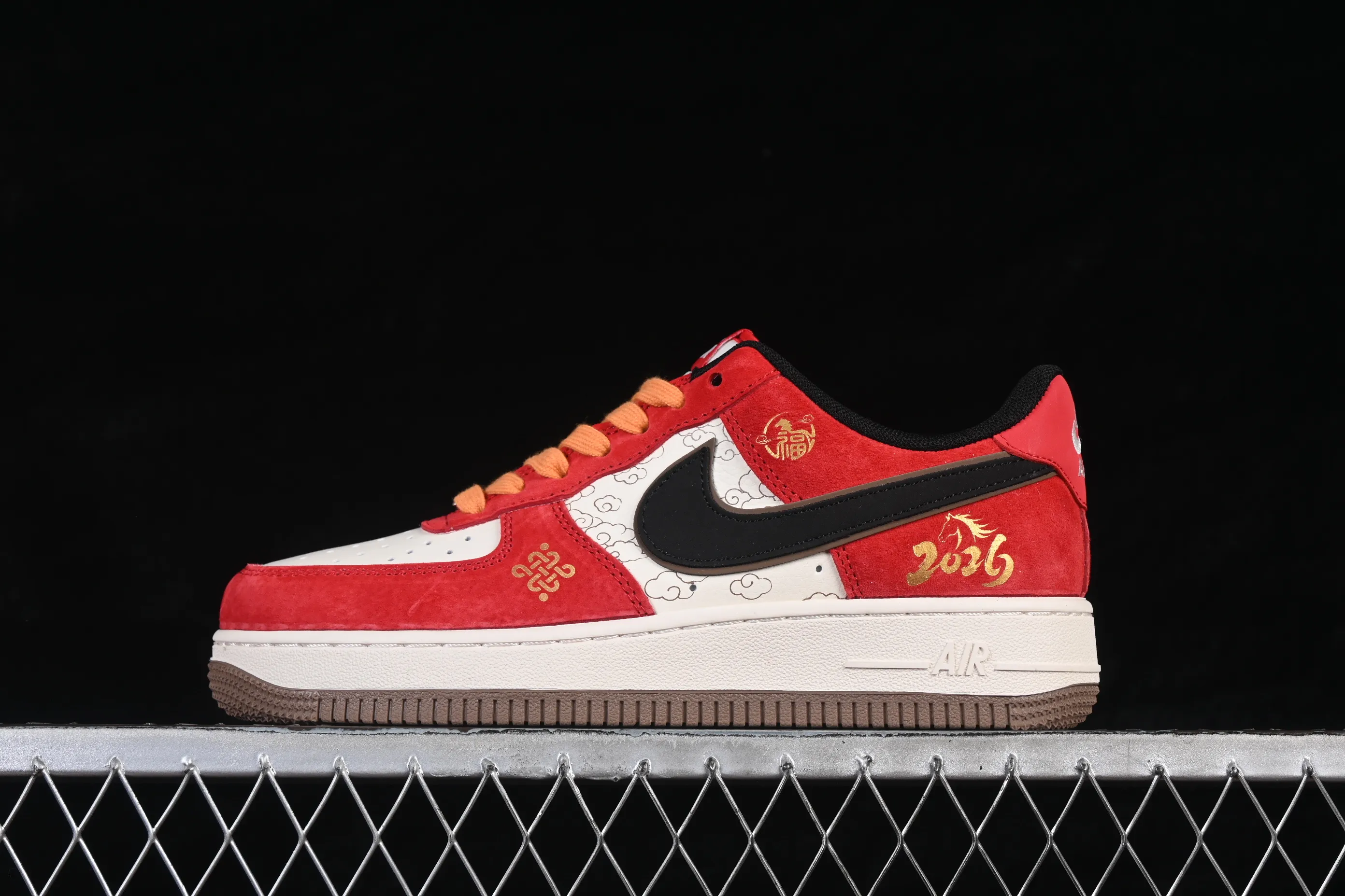 All Categories Nk Air Force 1 Air Force Series Nk Air Force 1 Low Air Force Low Nike Air Force 1'07 Low Year of the Horse New Year White Red Gold Splashed Ink Air Force One Low Casual Shoes JP2026-157